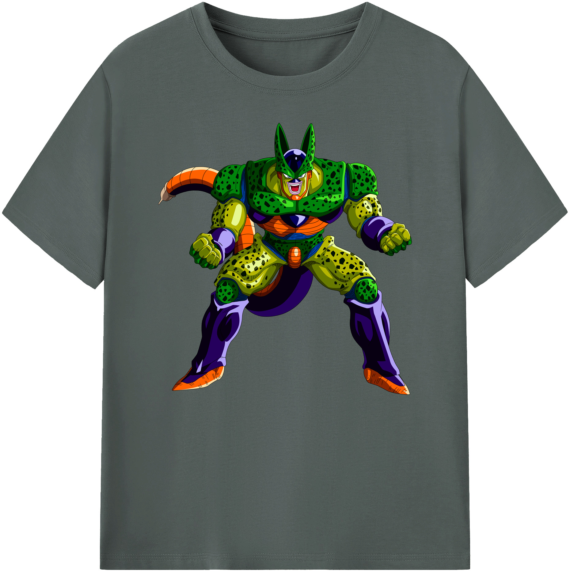 （画像用） ドラゴンボール セル DRAGON BALL Cell 綿100％ メンズ半袖Tシャツ｜肌触りやわらか＆通気性